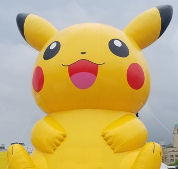 Holy Cow Anime's Annual Japan Trip to Find the best Vintage items around.  Pikachu in Yokahama says こんにちは