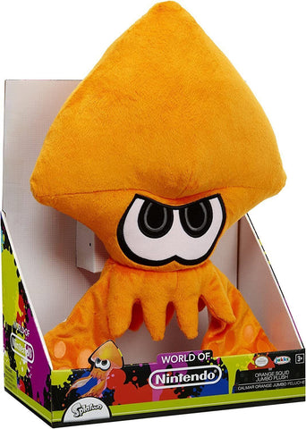 World of Nintendo Orange Splatoon Squid Jumbo Plush